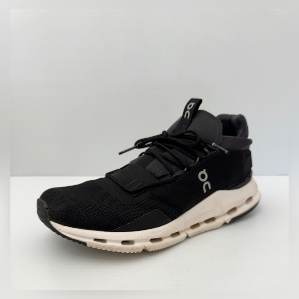 On Running Black and White Athletic Shoes